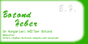 botond heber business card